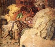 Edouard Vuillard Three women in the sofa oil painting artist